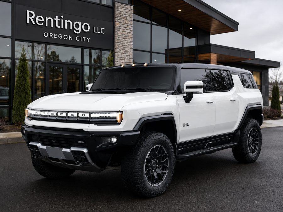 GMC Hummer EV SUV Lunar White
